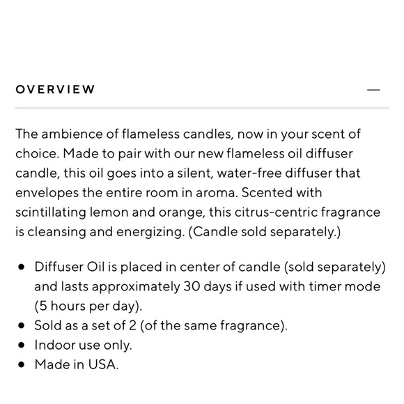 Pottery barn signature home scent flameless diffuser candle fragrance oil - Picture 5 of 10